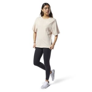 Reebok Training Supply Graphic T Shirt Damen - HellOrange - DE 132-NSJ